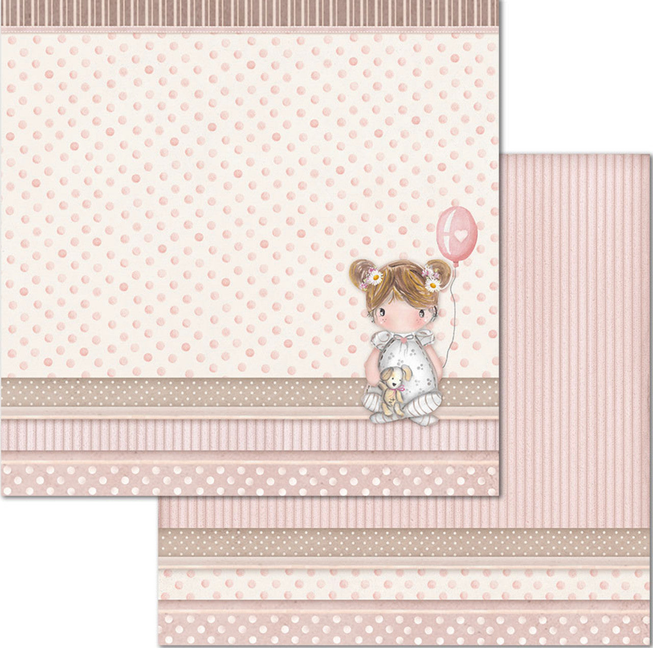 Paquete de papel Stamperia Niña Pequeña 12" x 12"