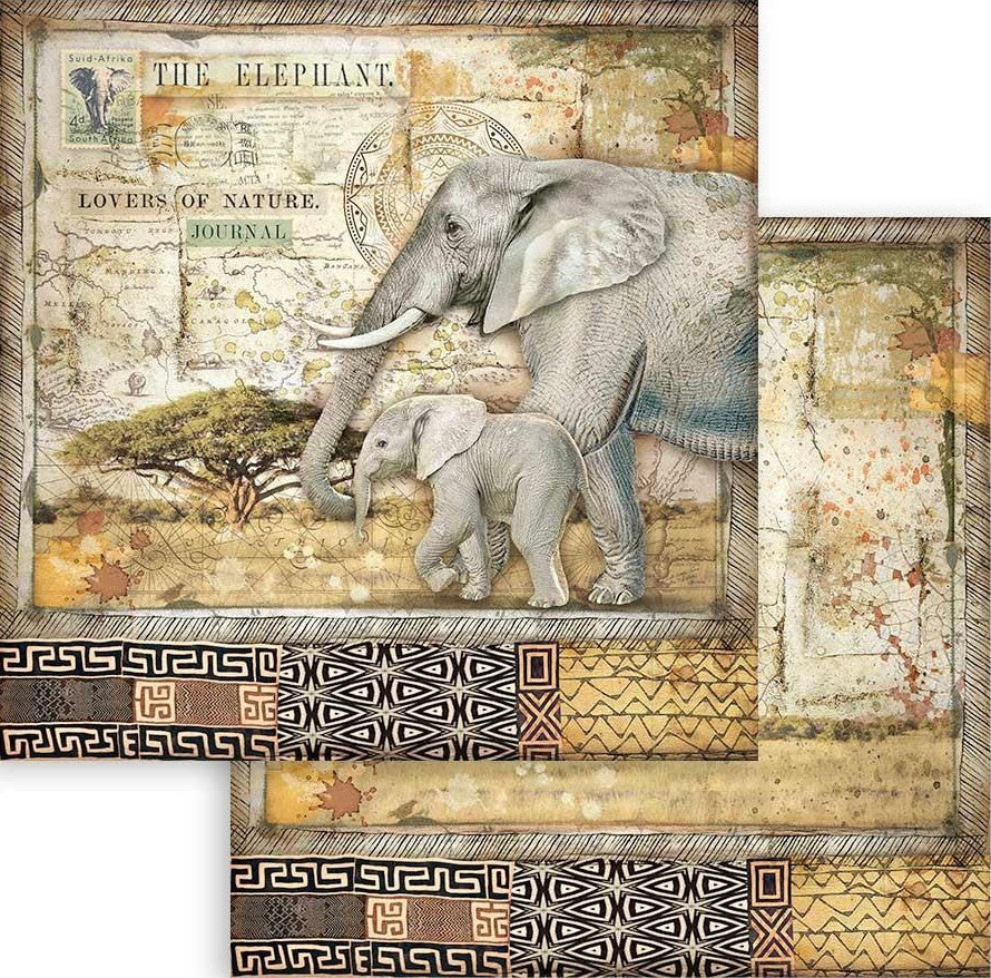 Stamperia Double Face 12” x 12” Paper Collection - Savana