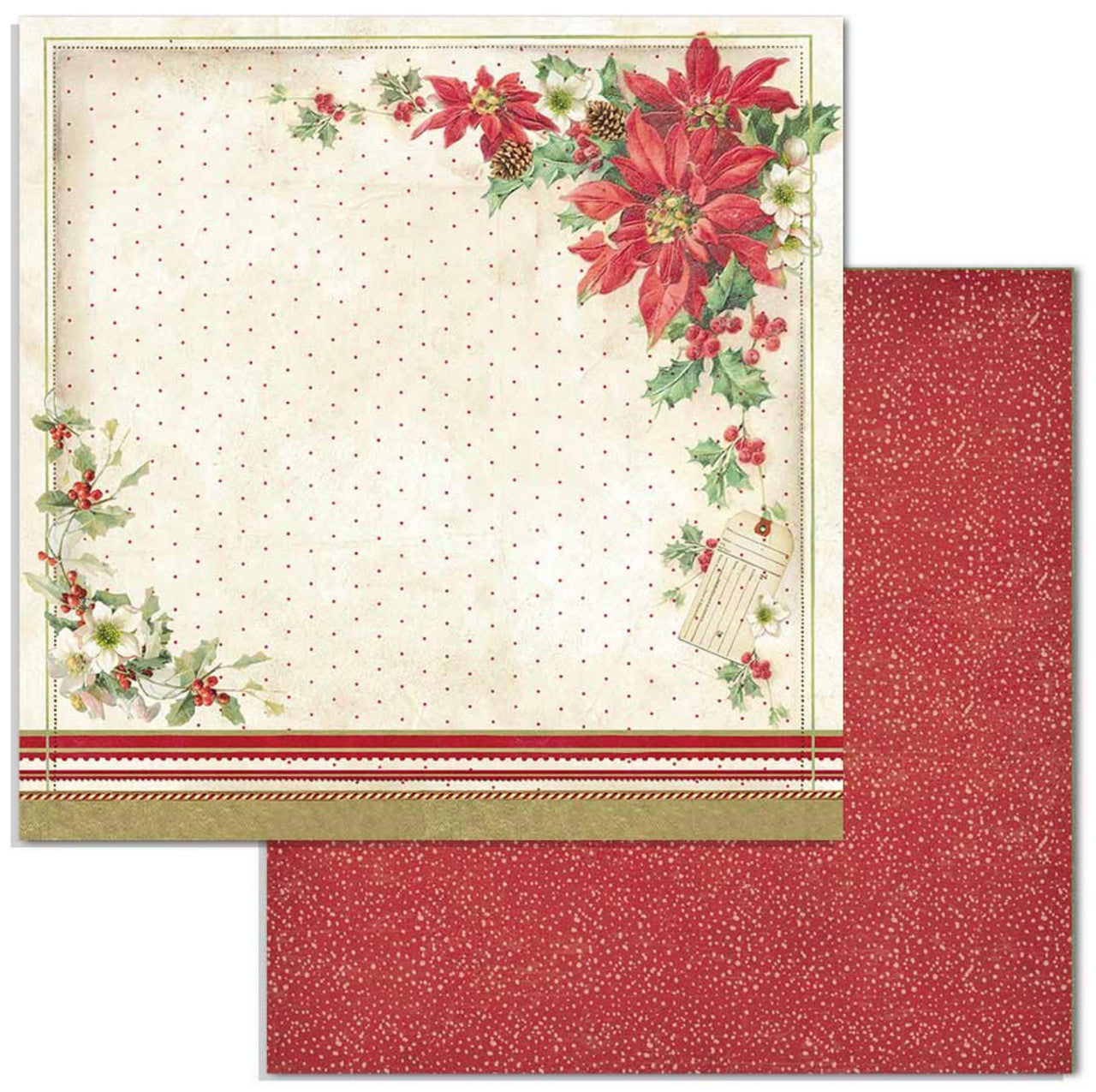 Stamperia Klassiek Kerstpapierpakket van 30 x 30 cm
