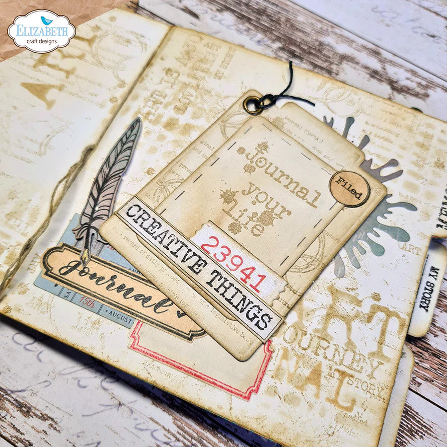 Elizabeth Craft Designs Art Journal Especiales de Devid Journal File XL 2