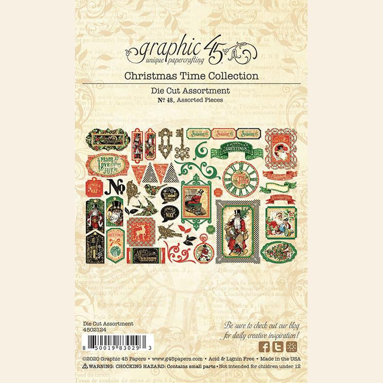 Grafisch 45 kersttijd gestanst assortiment