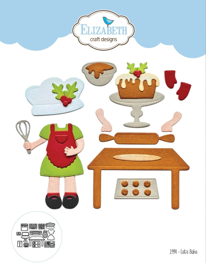 Elizabeth Craft Designs Let's Bake Die Set