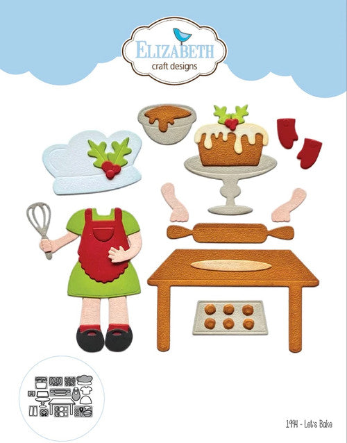 Elizabeth Craft Designs Let's Bake Die Set