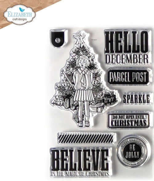 Elizabeth Craft Designs Hallo december stempelset