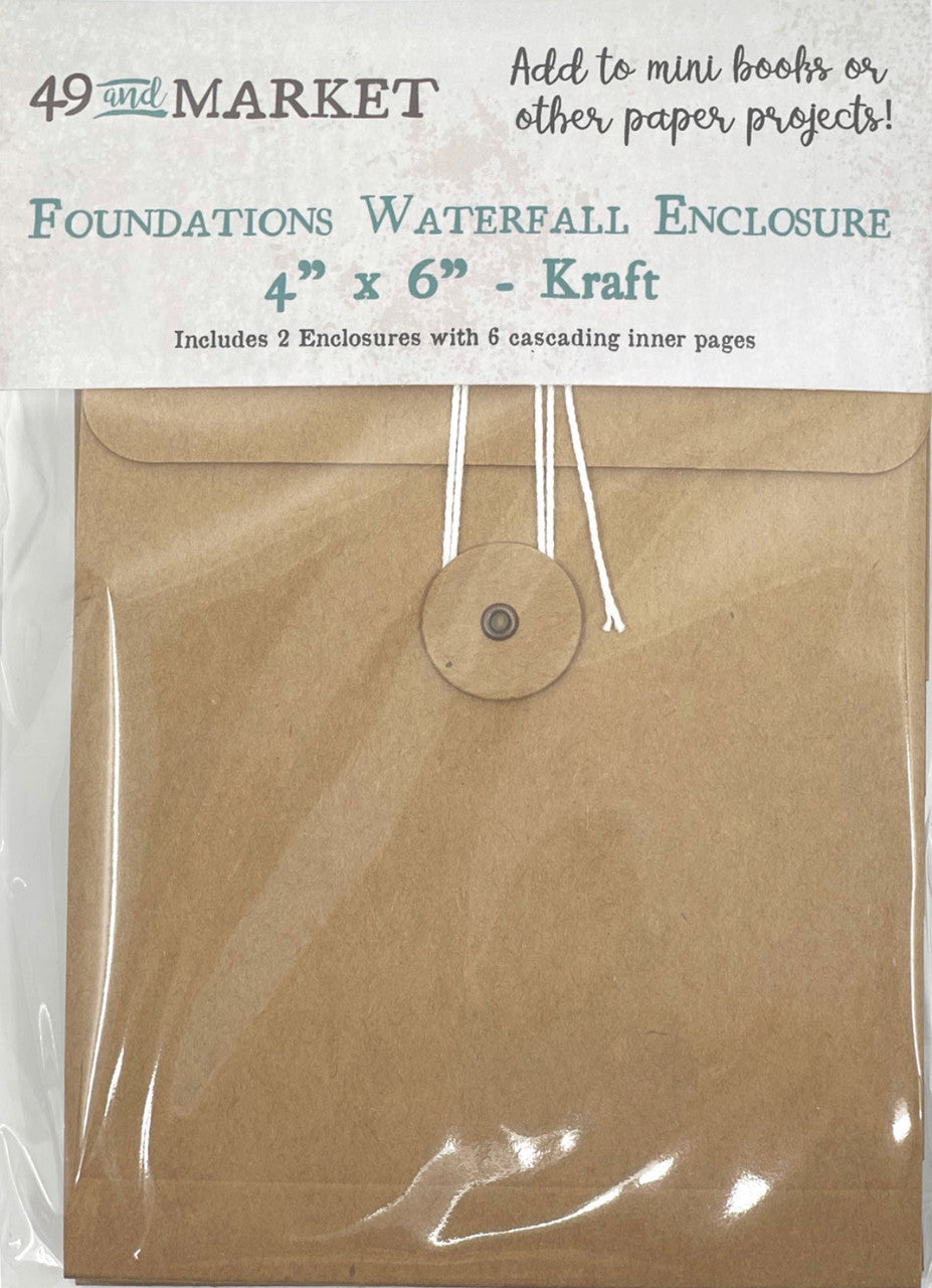 49 & Market Foundations Waterfall Enclosure 4” x 6” Kraft