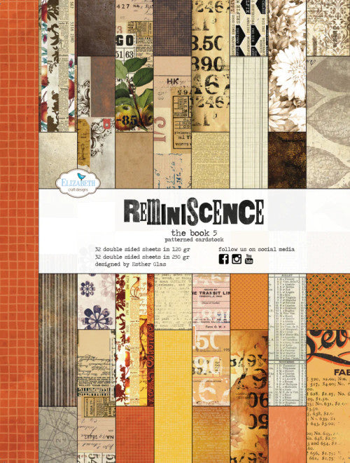 Elizabeth Craft Designs Papel de reminiscencia - El libro 5 (7" x 10")