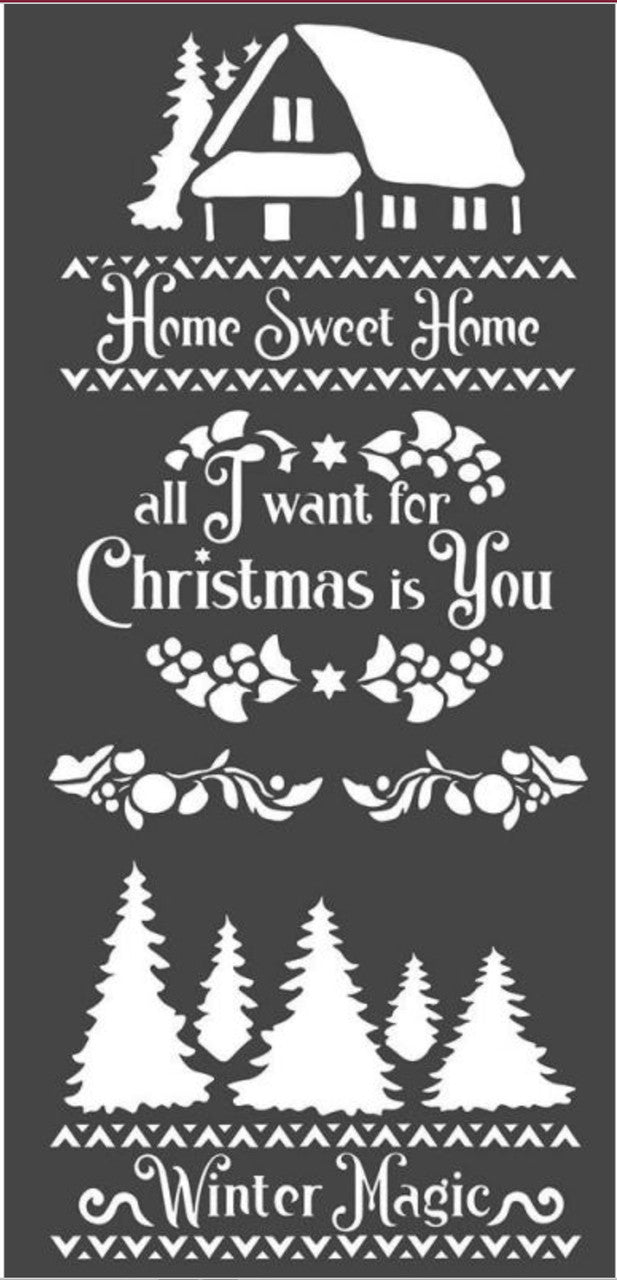 Stamperia Dikke stencil Wintermagie