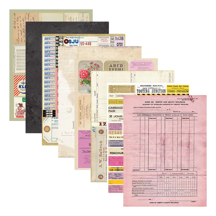 Keepsake Studio Reminiscence Book 10 Patterned Cardstock by Esther Glas