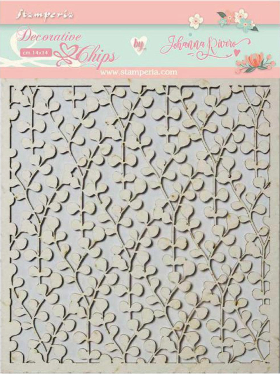 Fichas decorativas Stamperia - Textura Círculo de Amor