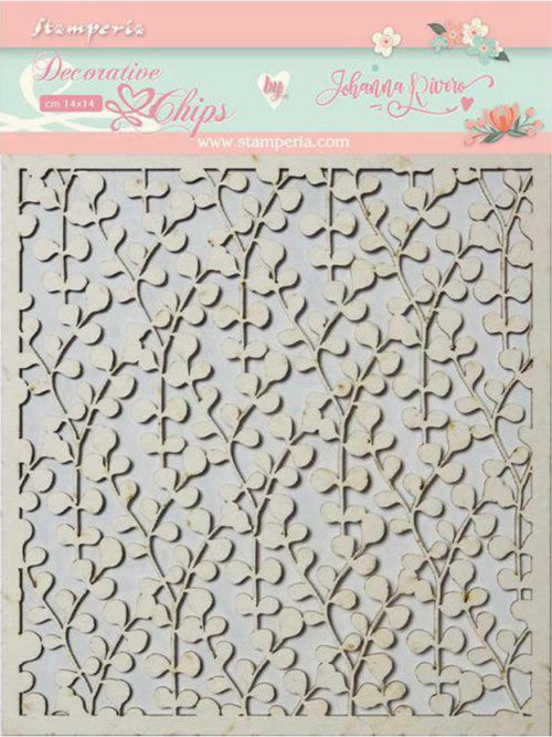 Fichas decorativas Stamperia - Textura Círculo de Amor