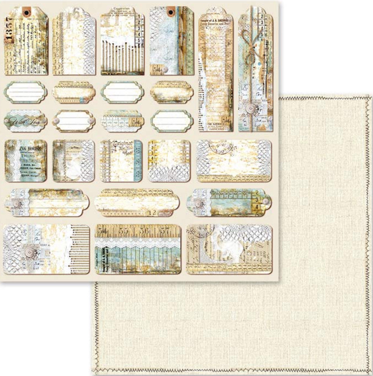 Colección de papel Stamperia Atelier 12” x 12”