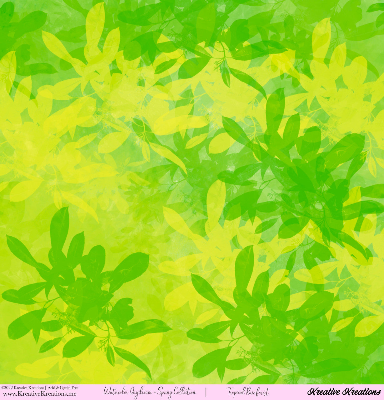 Kreative Kreations Watercolor Daydream - Spring Collection 12” x 12” Paper Collection