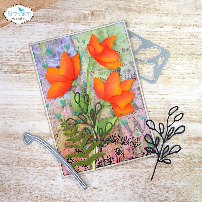 Elizabeth Craft Designs Florals 18 stempelset