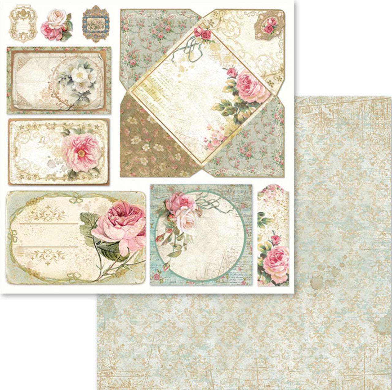 Paquete de papel precioso Stamperia 12" x 12"