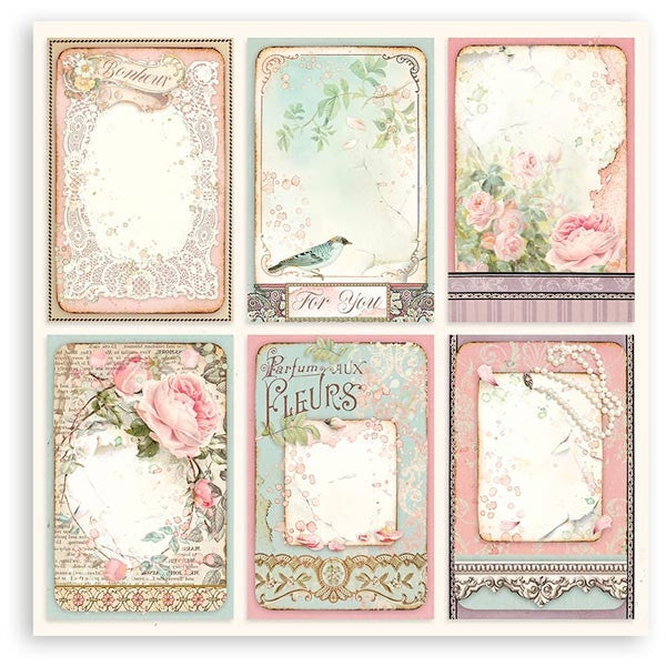 Colección de papel Stamperia Rose Parfum 12" x 12"