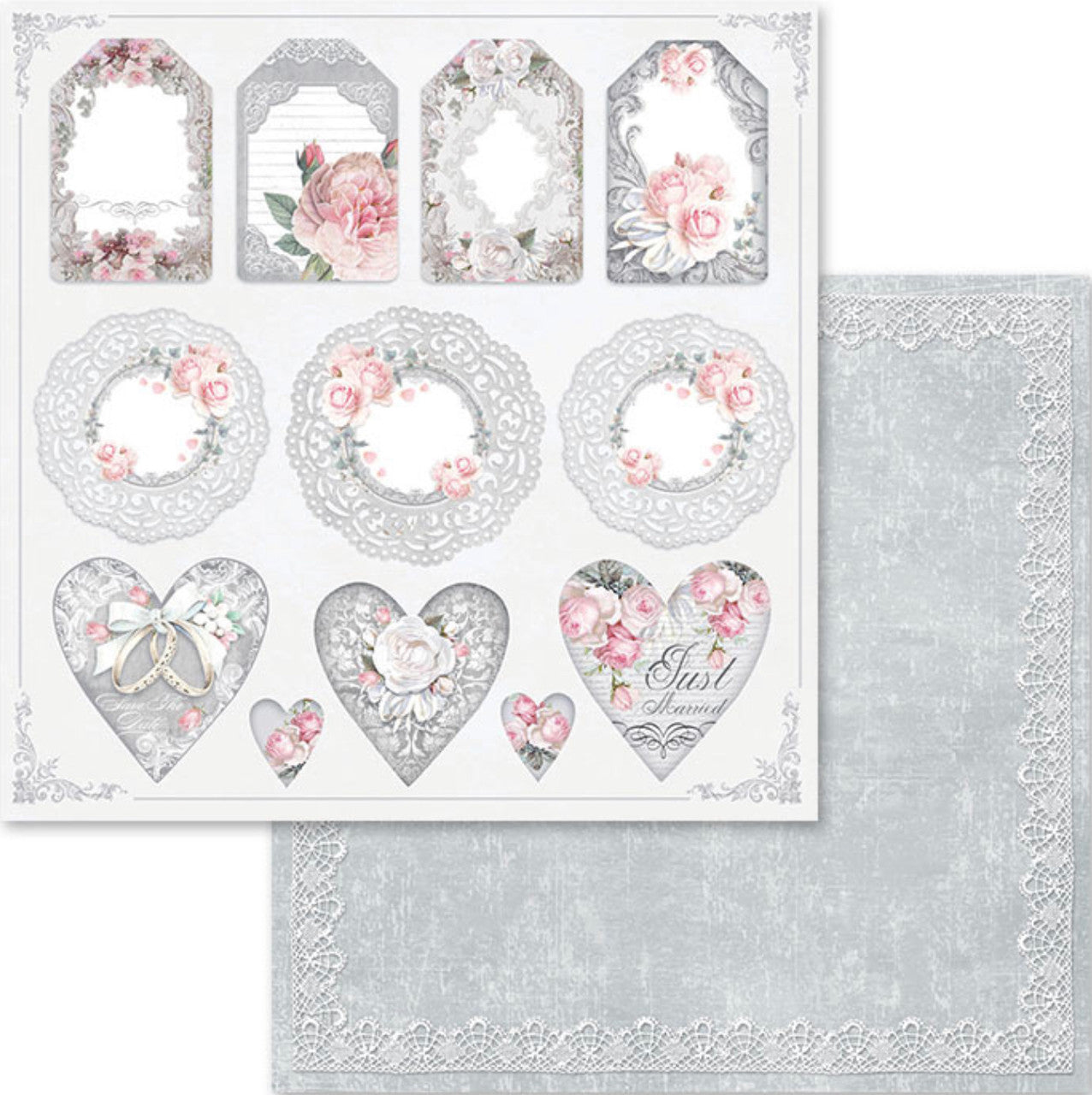 Stamperia Wedding Paper Pack 12” x 12”