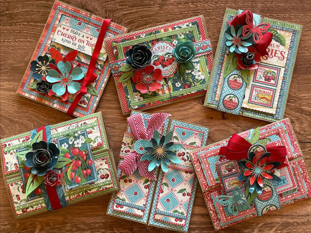 Graphic 45 Life’s a Bowl of Cherries Card Set Monthly Kit 2023 Vol 4