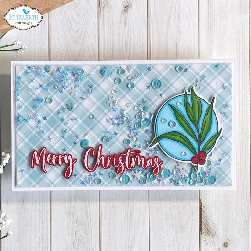 Elizabeth Craft Designs Noel metalen stansenset