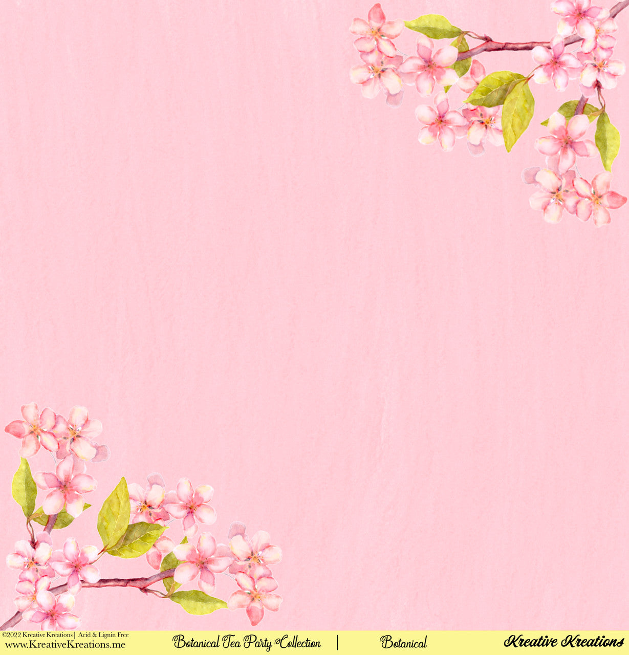 Kreative Kreations Botanical Tea Party 12” x 12” Paper Collection