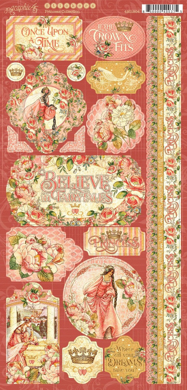Pegatinas de la colección Princess Graphic 45