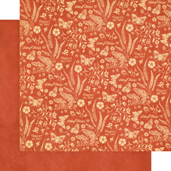 Graphic 45 Little Things Patterns and Solids 12” x 12” Collection Pack