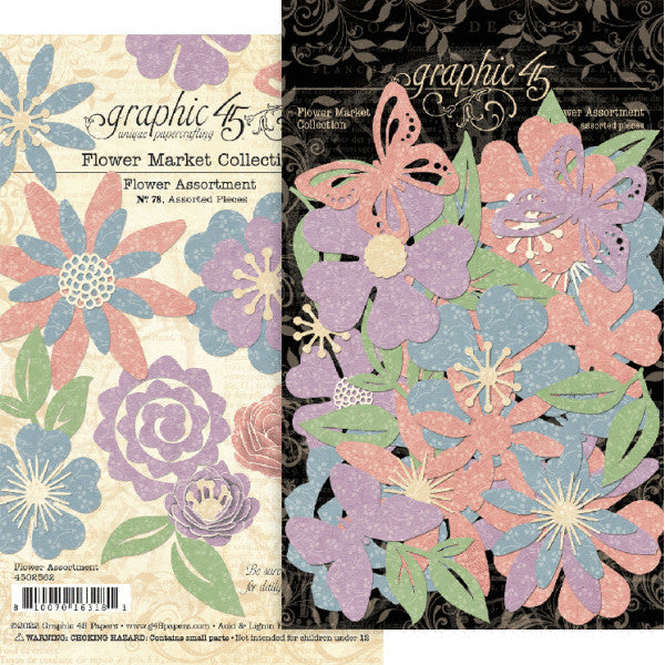 Graphic 45 Flower Market Flower Assortment