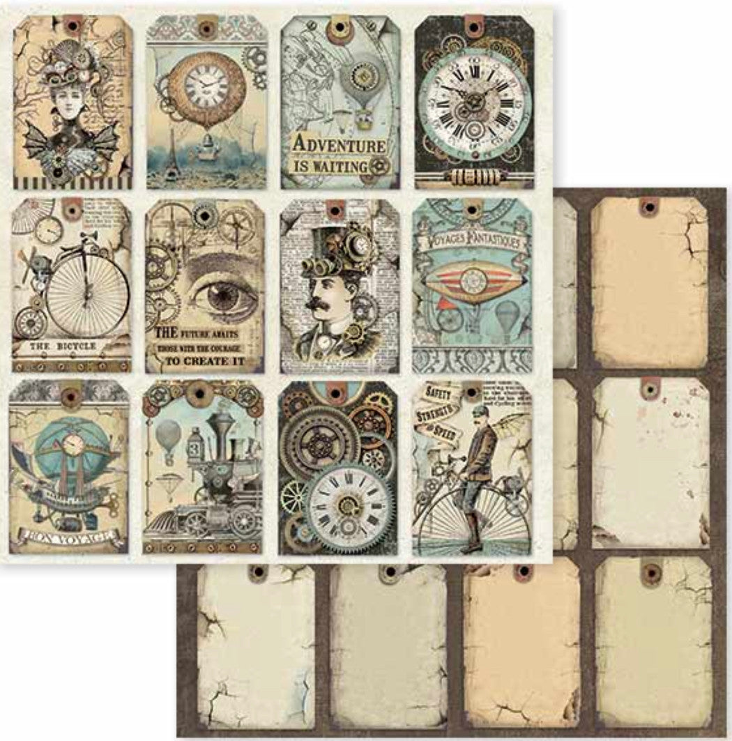 Stamperia Voyages Fantastiques 12” x 12” Paper Pack