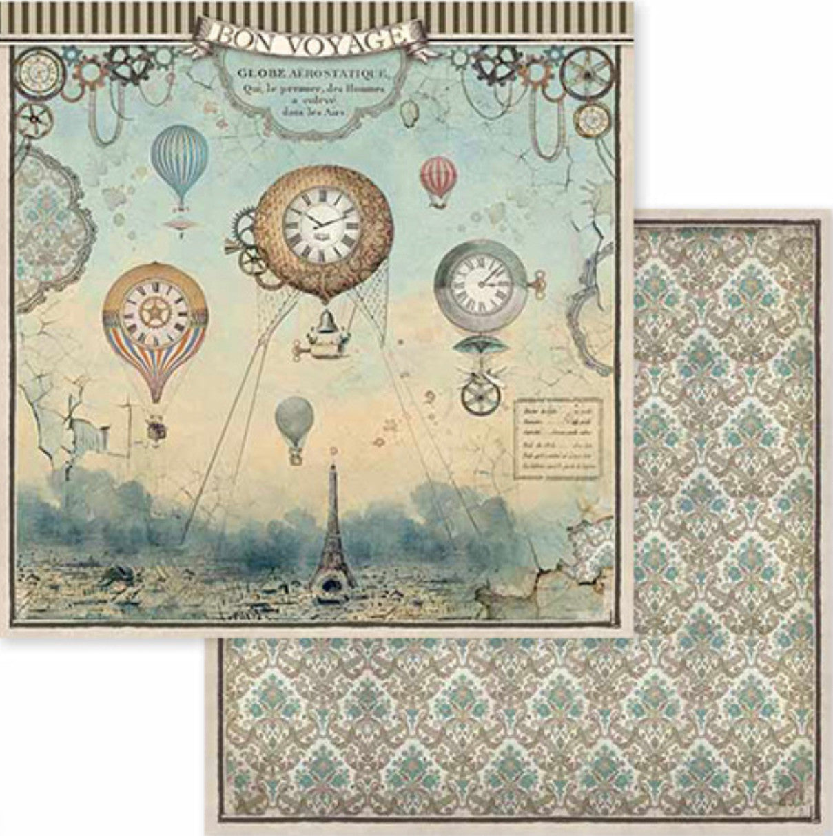 Stamperia Voyages Fantastiques-papierpakket 8 "x 8"