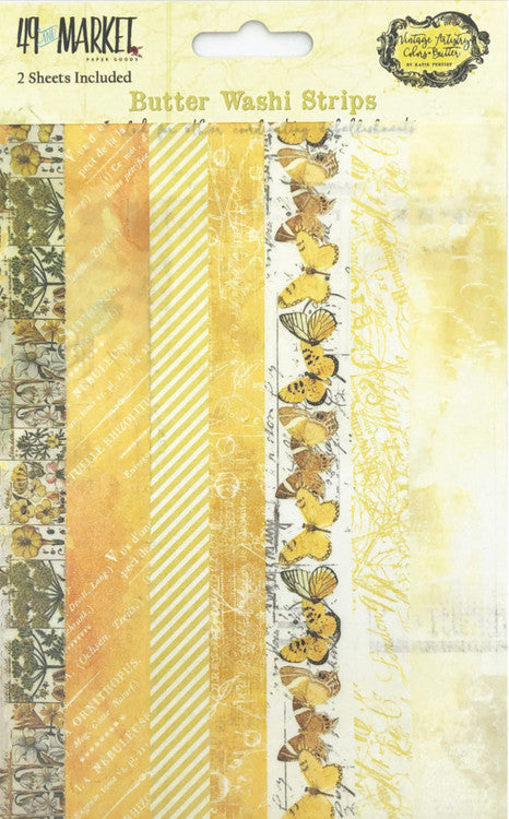 49 y Market Tiras de washi de mantequilla Vintage Artistry