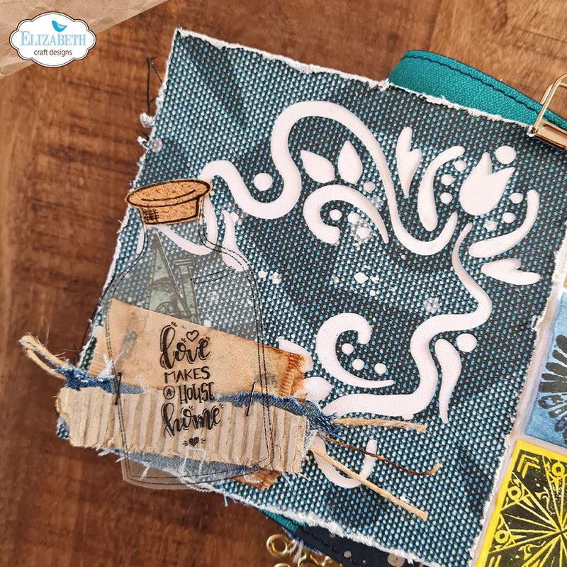 Elizabeth Craft Designs Love Makes A House Home Clear Stempelset