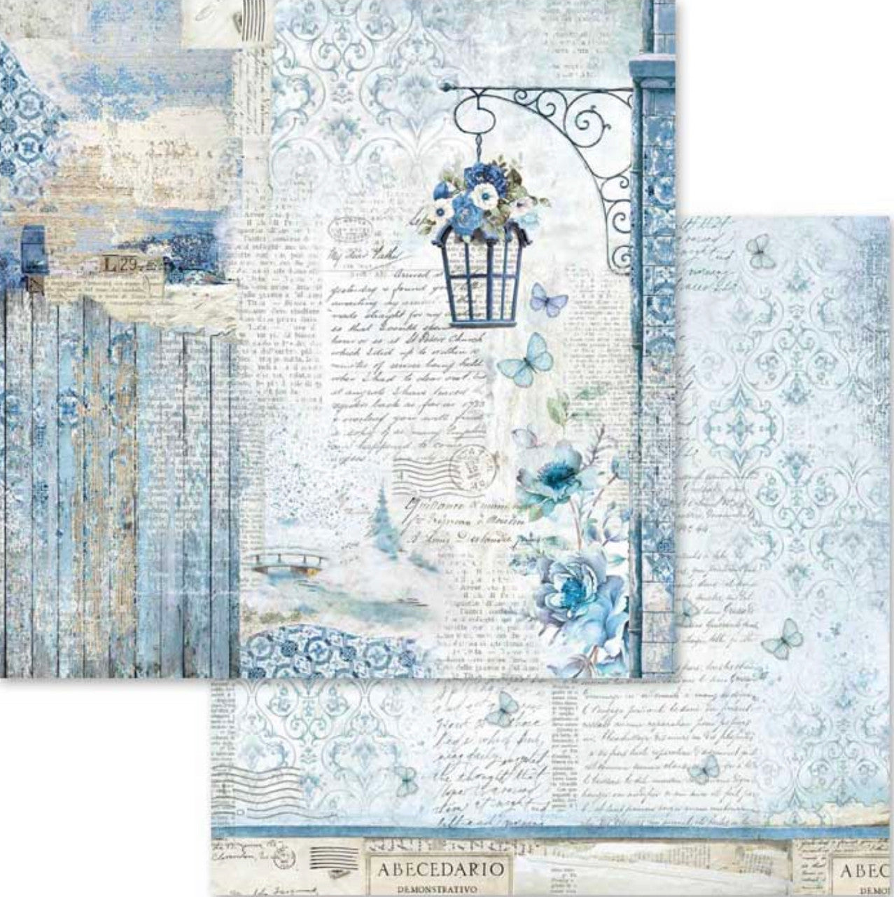 Stamperia Blue Land Paper Pack 12” x 12”