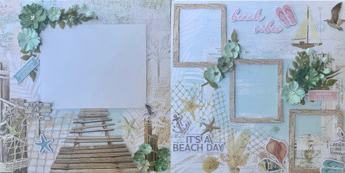 Diseño de 2 páginas Beach Vibes (clase virtual 28)