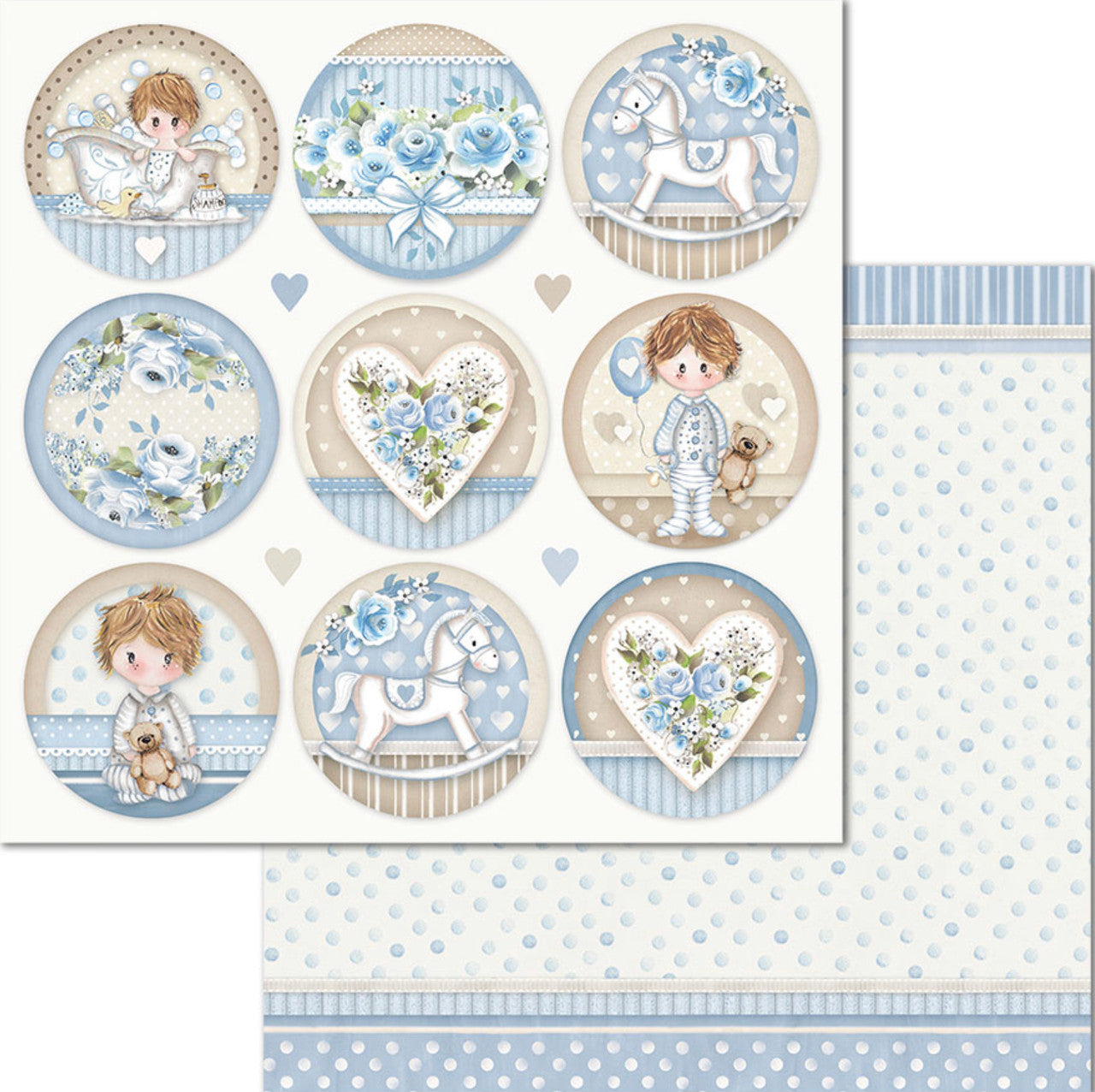 Paquete de papel Stamperia Little Boy 12" x 12"