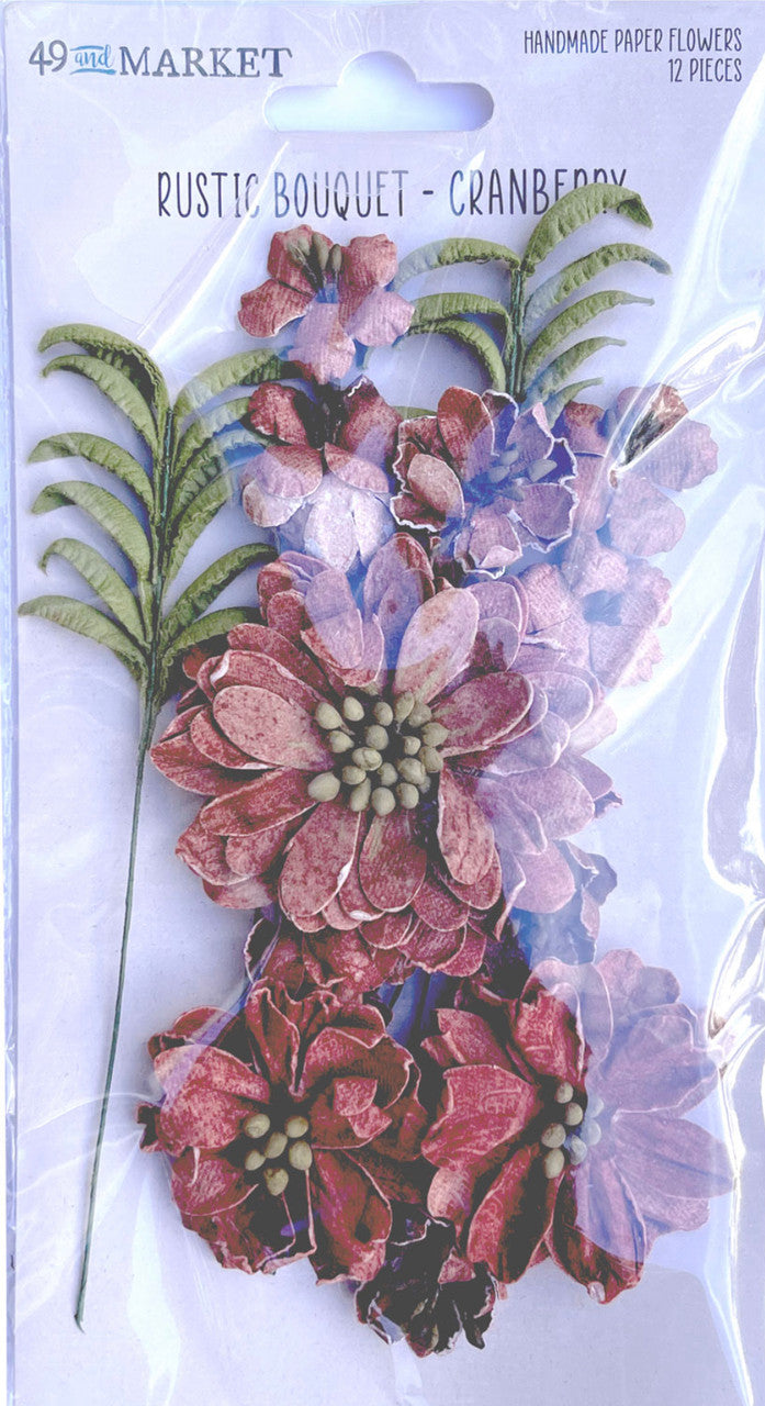 49 en markt rustieke boeketbloemen - cranberry