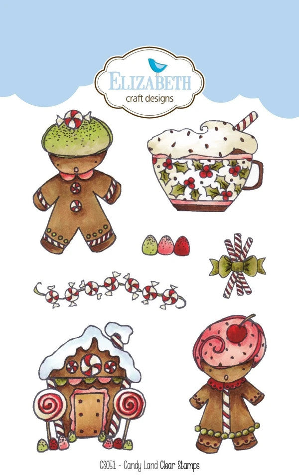 Elizabeth Craft Candy Land duidelijke stempel