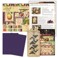 Graphic 45 2020 Fruit & Flora Center Pop-Out Monthly Card Kit Volume 4