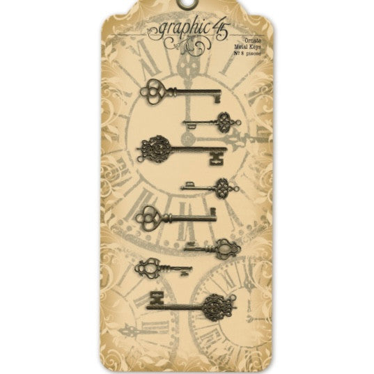 Graphic 45 Ornate Metal Keys