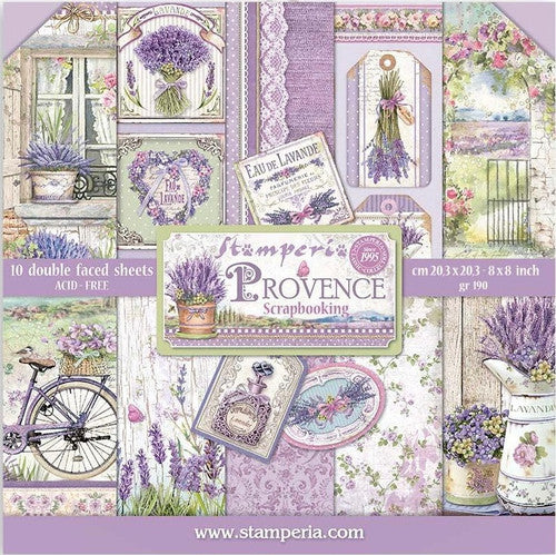 Stamperia Double Face 8" x 8" papiercollectie - Provence 2.0