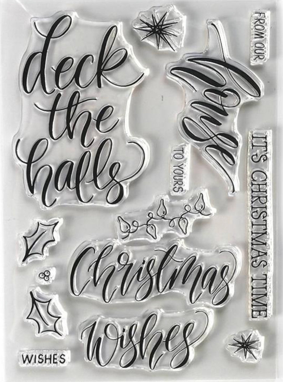 Elizabeth Craft Designs Kersthuis stempelset