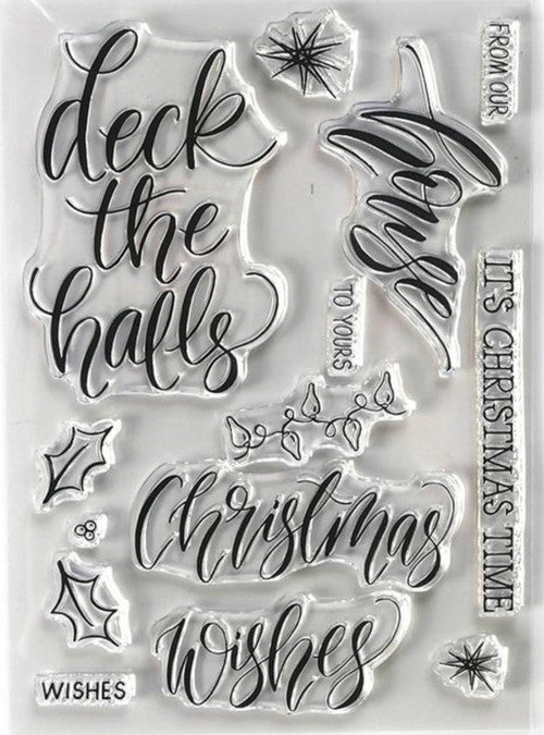 Elizabeth Craft Designs Kersthuis stempelset