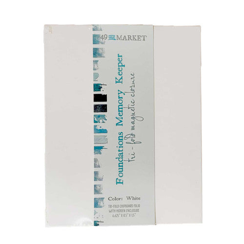 49 and Market Foundations Memory Keeper - White Tri-Fold Album