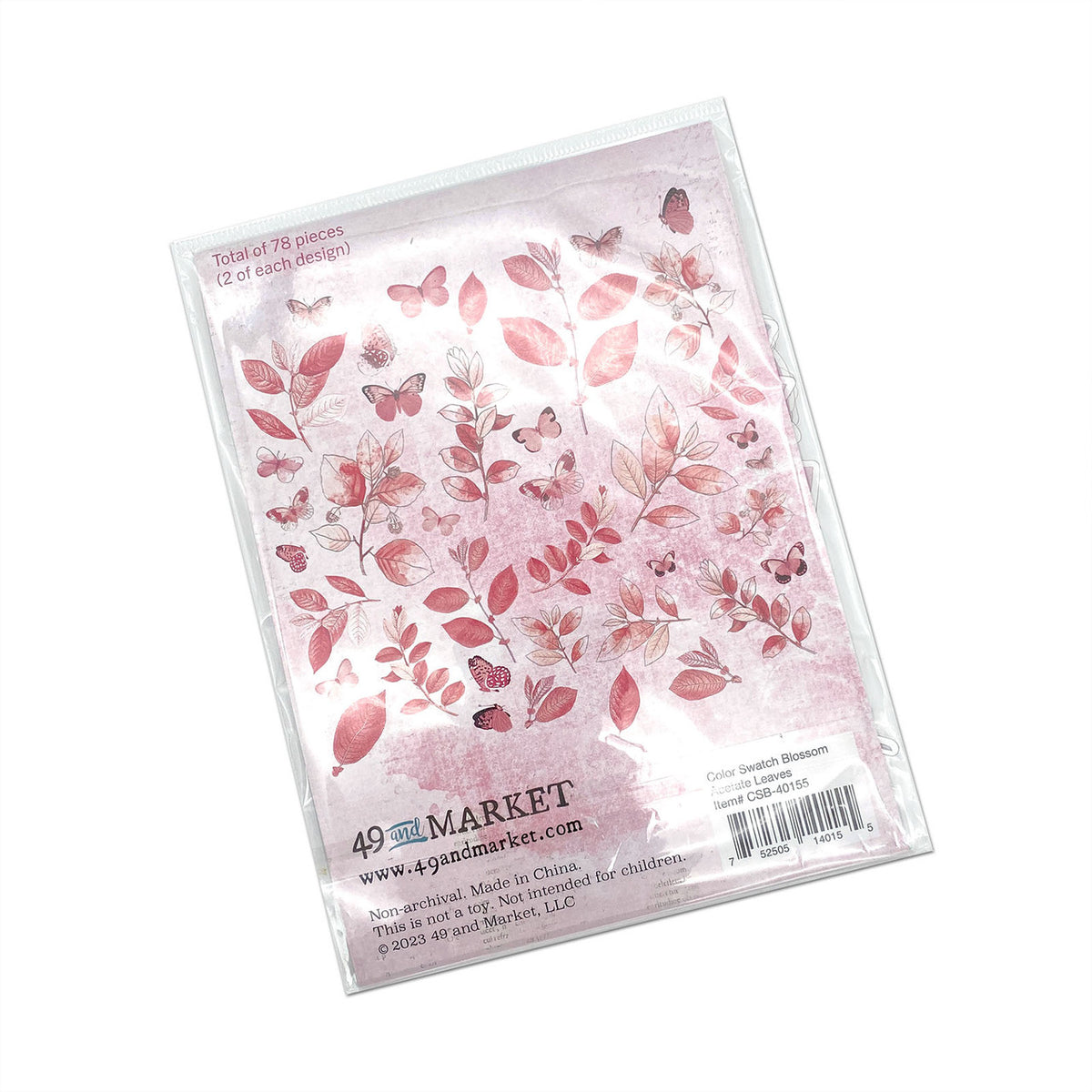 49 and Market Color Swatch Blossom Acetate Leaves