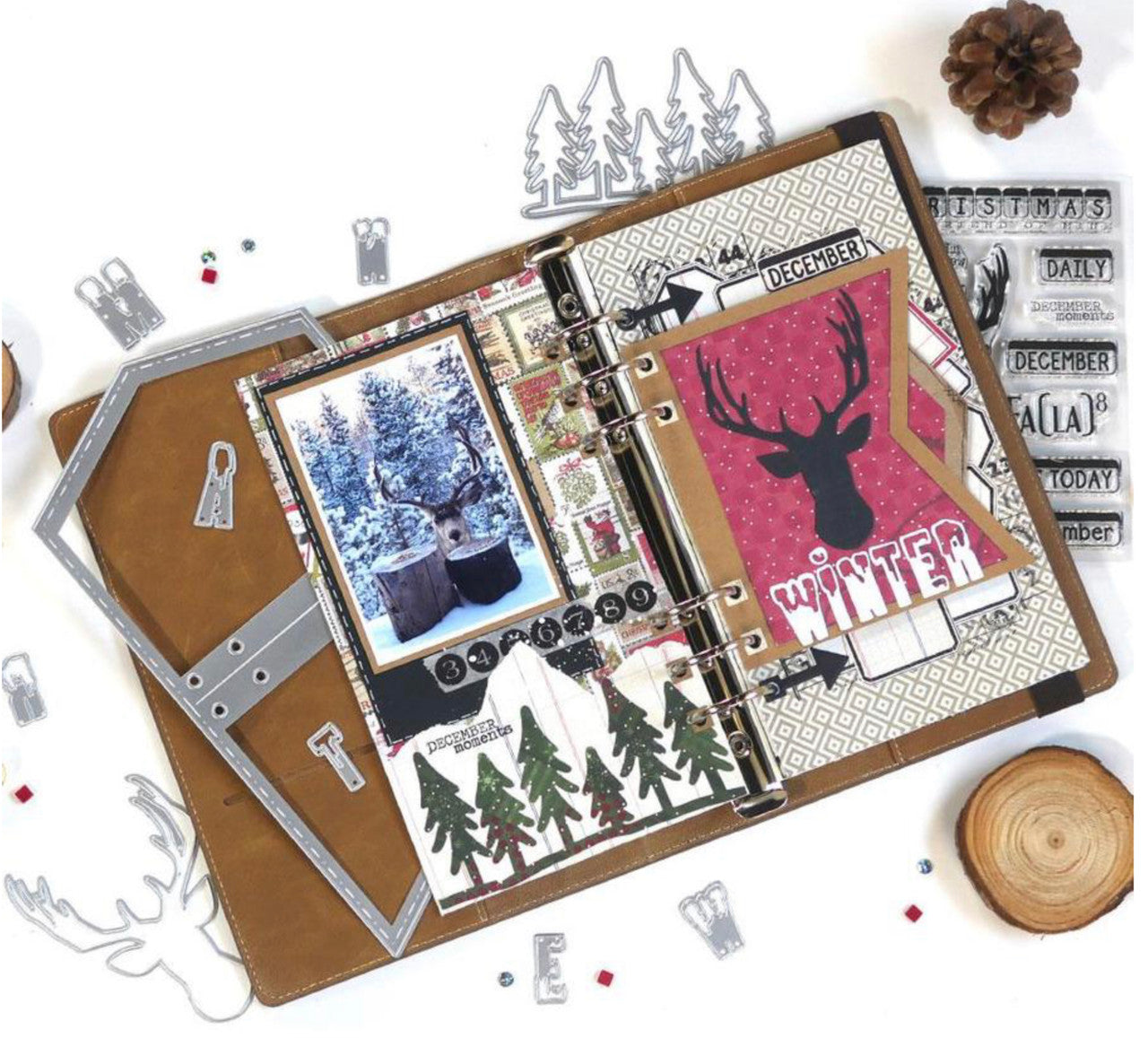 Elizabeth Craft Designs Planner Essentials 13 - Kerst Winter Invoegen