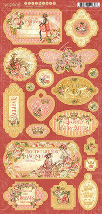 Graphic 45 Princess Collection Chipboard