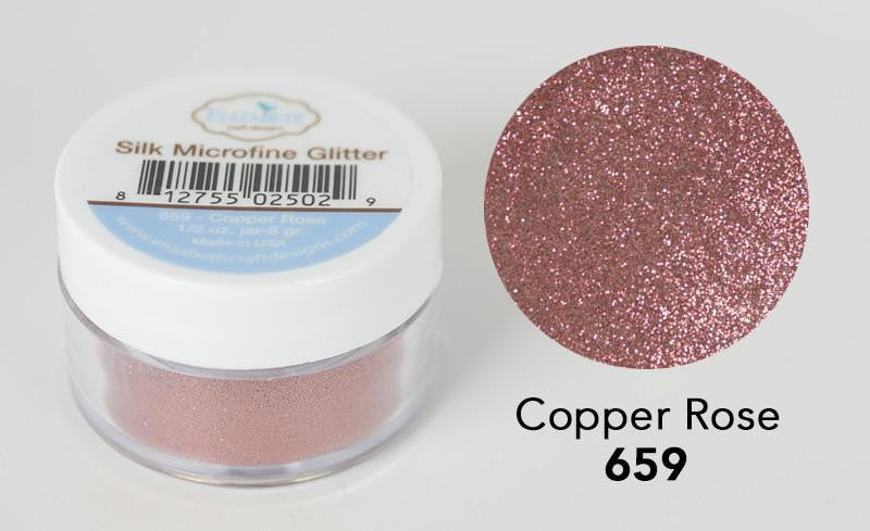 Elizabeth Craft Designs Silk Microfine Glitter - Copper Rose 0.5oz