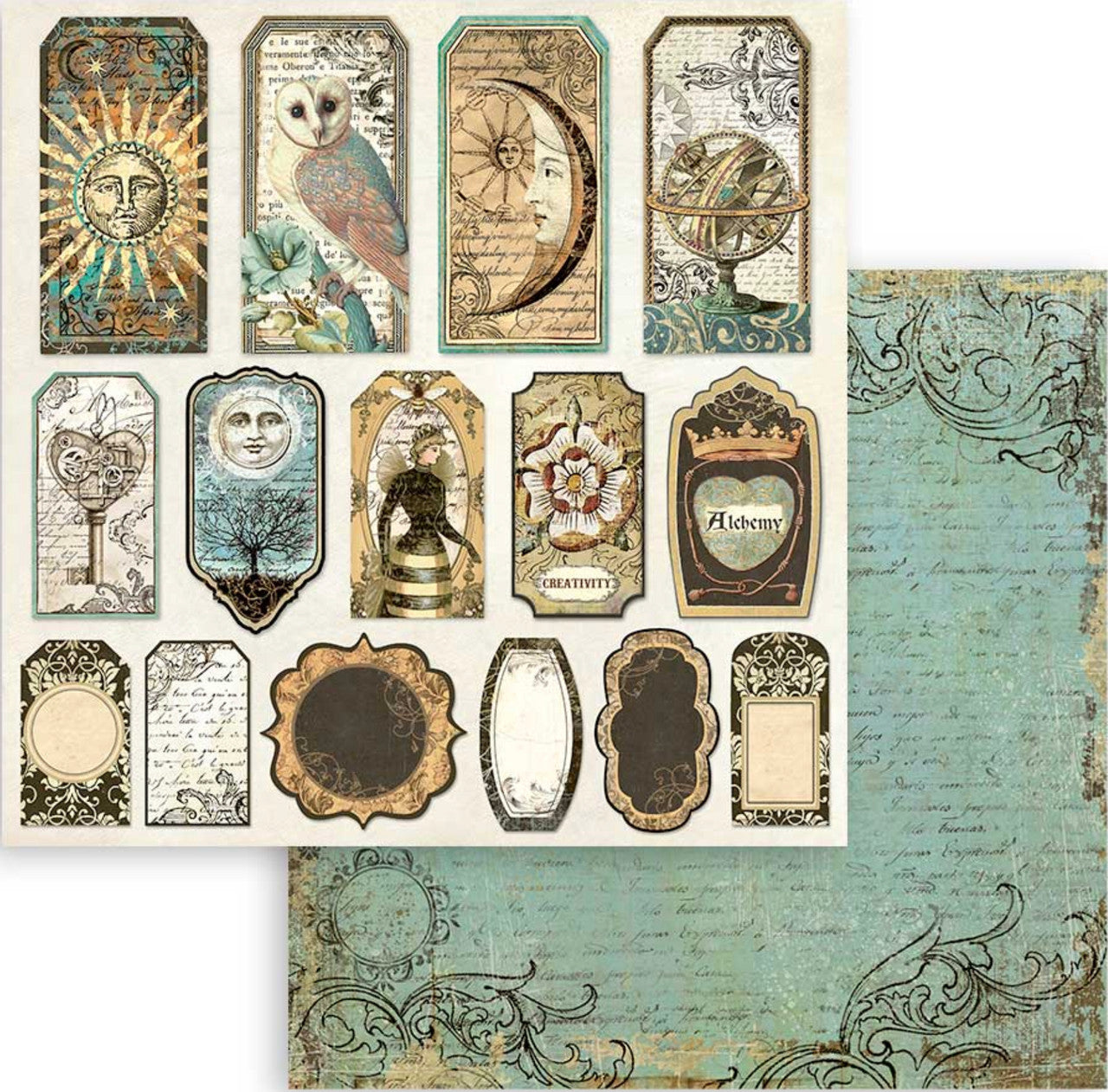 Stamperia Alchemy-papierpakket 8 "x 8"
