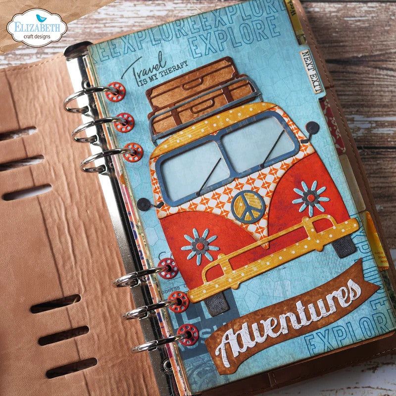 Elizabeth Craft Designs Retro Bus *Speciale kit*