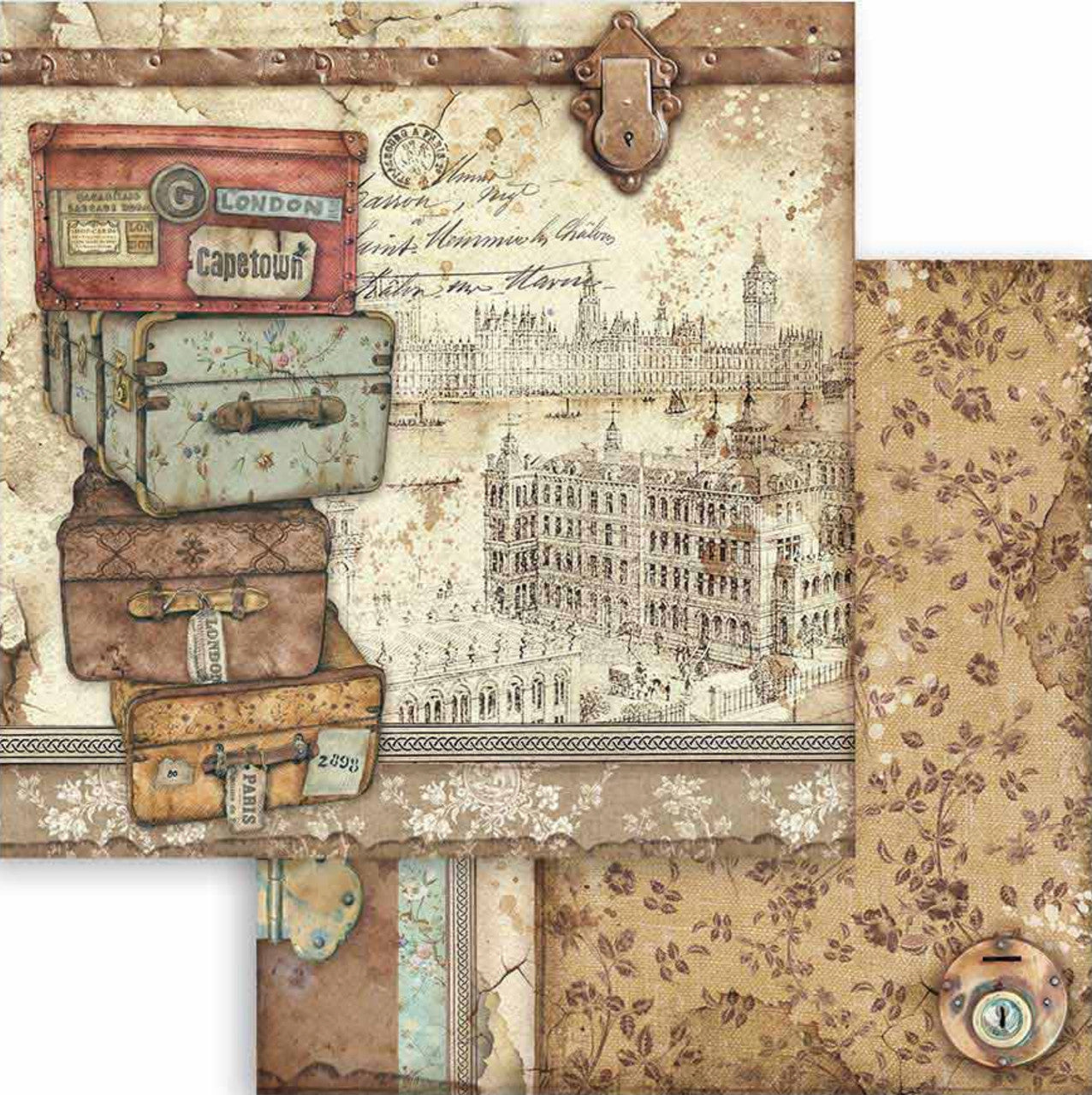 Stamperia Lady Vagabond 12” x 12” Paper Pack