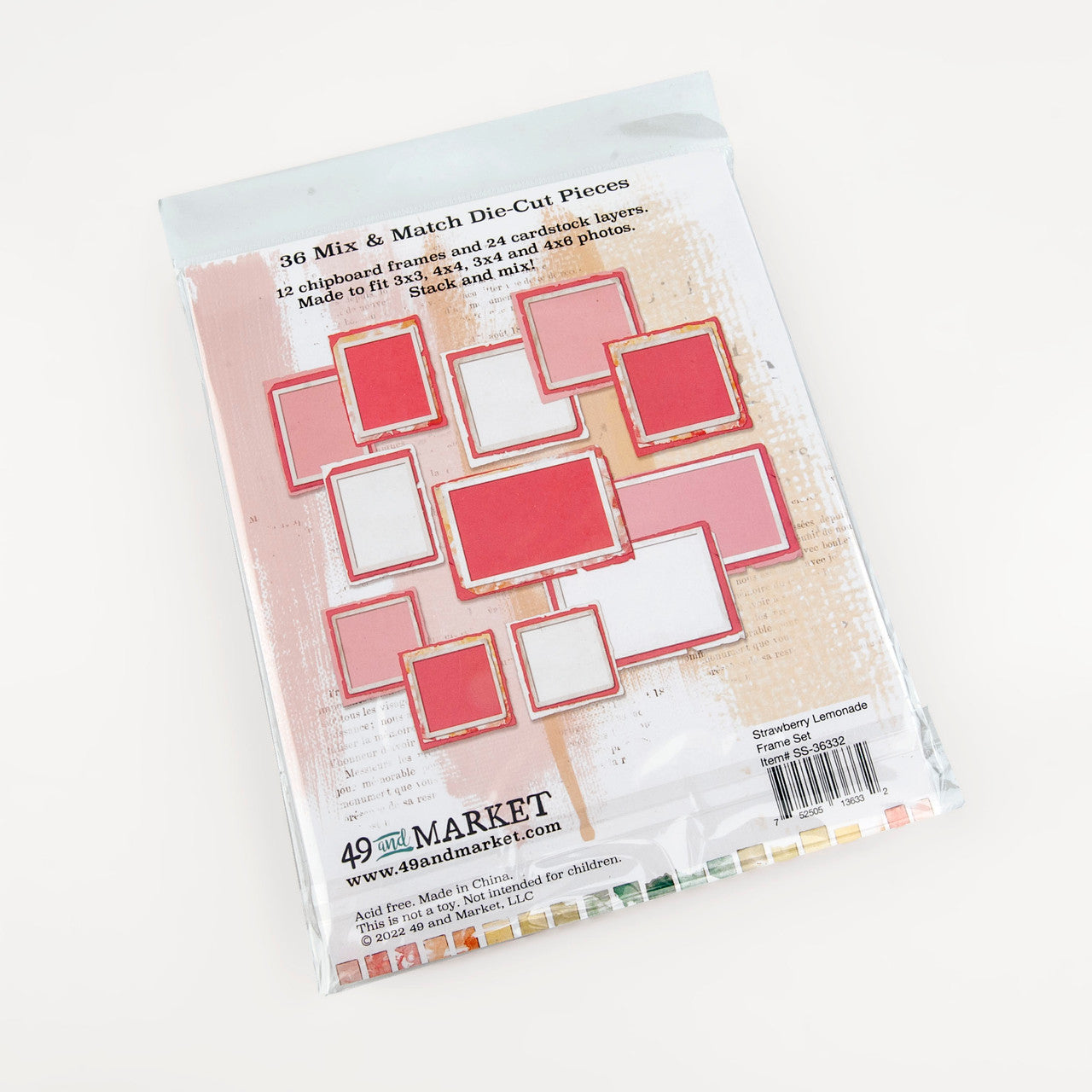 49 & Market Spectrum Sherbet - Strawberry Lemonade Frame Set