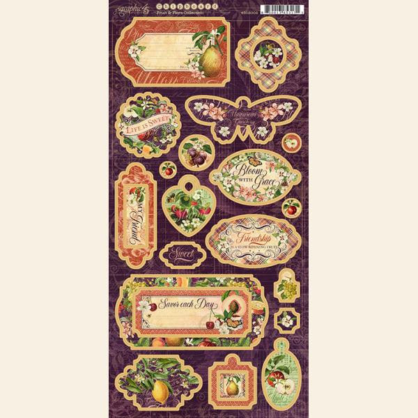 Grafisch 45 Fruit en Flora Spaanplaat